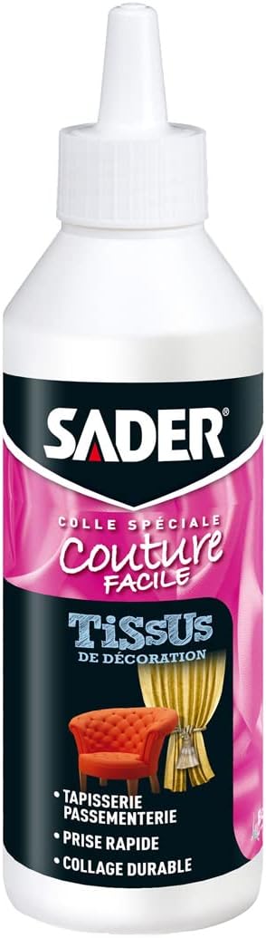 Anjas Textilkleberi® 180g – Colla Per Tessuti Lavabile Fino A 95°C, Ideale Per Stoffa, Pelle E Tela Da Vela